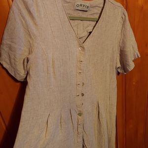 Orvis linen blend dress